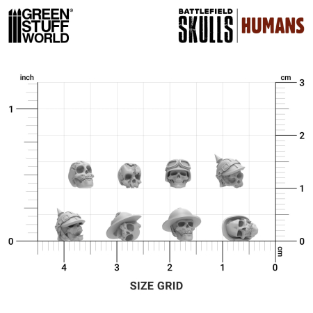 GSW - 1000x Battlefield Resin Skulls 1:48-1:35 [2]