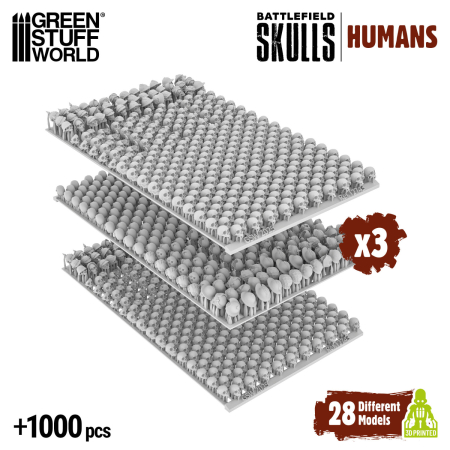 GSW - 1000x Battlefield Resin Skulls 1:48-1:35 [3]