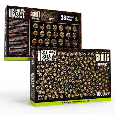Noutati - GSW - 1000x Battlefield Resin Skulls 1:48-1:35