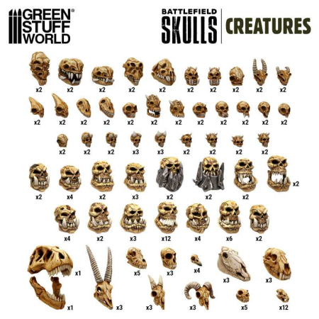 GSW - 300x Battlefield Creature Skulls 1:48-1:35 [1]
