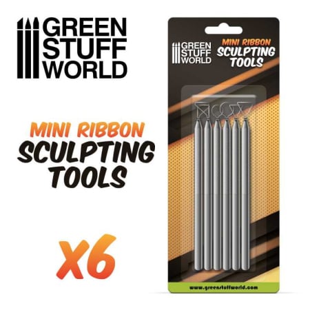 Scule & materiale - GSW - 6X Mini Ribbon Sculpting Tool Set