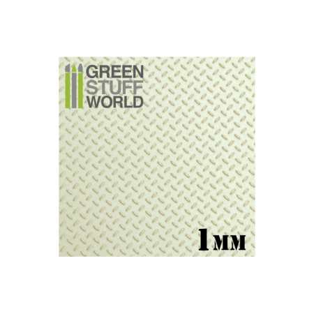 Accesorii & Materiale pentru Baze - GSW - Plasticard - Thread DIAMOND 1mm Textured Sheet