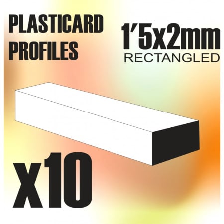 Scule & materiale - GSW - ABS Rectangle Rods 1.5x2mm