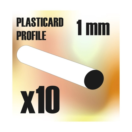 Profile si placi ABS - GSW - ABS Plasticard - Profile ROD 1mm