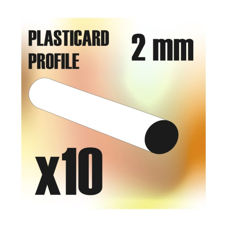 Profile si placi ABS - GSW - ABS Round Rods 2mm