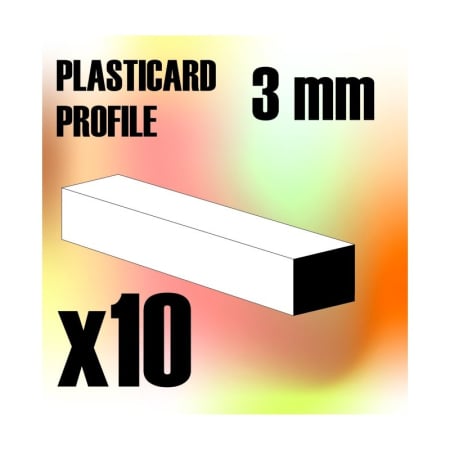 Profile si placi ABS - GSW - ABS Plasticard - Profile SQUARED ROD 3 mm