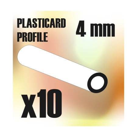 Profile si placi ABS - GSW - ABS Plasticard - Profile TUBE 4mm
