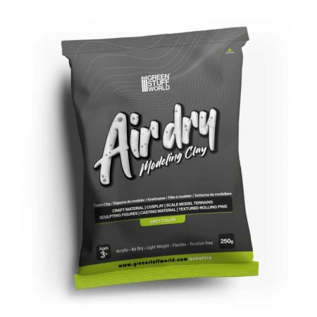 Wargames & Boardgames - GSW - Air Dry Foam Clay 250gr. - Grey