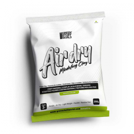 Wargames & Boardgames - GSW - Air Dry Foam Clay 250gr. - White