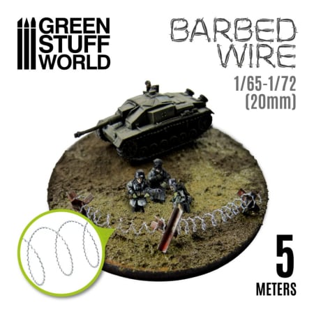 Wargames & Boardgames - GSW - Simulated Barbed Wire - 1/65-1/72 (20mm)