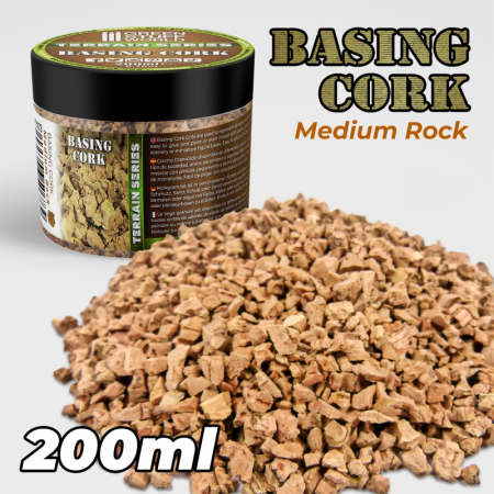 Vopsire, Weathering & Diorama - GSW - Basing Cork Grit - Thick - 200ml