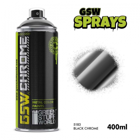GSW - Black Chrome Spray Paint 400ml [1]