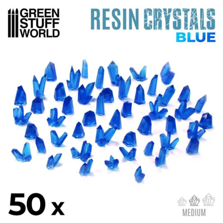 Accesorii & Materiale pentru Baze - GSW - BLUE Resin Crystals - Medium