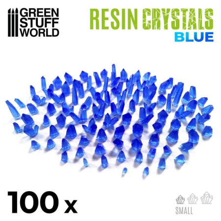 Accesorii & Materiale pentru Baze - GSW - BLUE Resin Crystals - Small