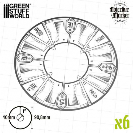 GSW - Clear Objective Marker Kill Team compatible [2]