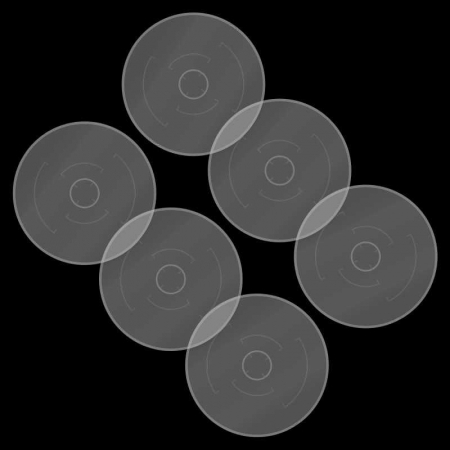 GSW - Clear Objective Marker Set Wh40k compatible [2]