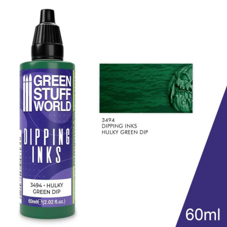 Vopsire, Weathering & Diorama - GSW - Dipping ink 60 ml - Hulky Green Dip