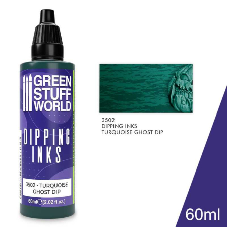 Vopsire, Weathering & Diorama - GSW - Dipping ink 60 ml - Turquoise Ghost Dip