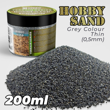Materiale pentru sol - GSW - Thin Hobby Sand - Dark Grey 200ml