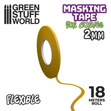 Vopsire, Weathering & Diorama - GSW - Flexible Masking Tape - 2mm
