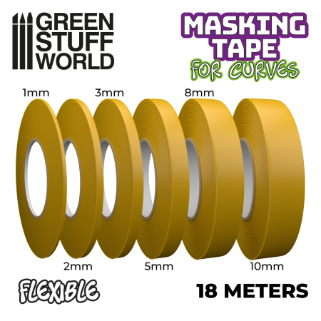 GSW - FLEXIBLE masking tape for curves - 5mm [1]