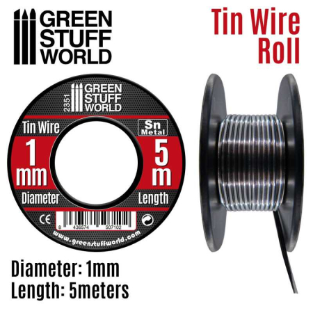 Wargames & Boardgames - GSW - Flexible Tin Wire Roll 1mm