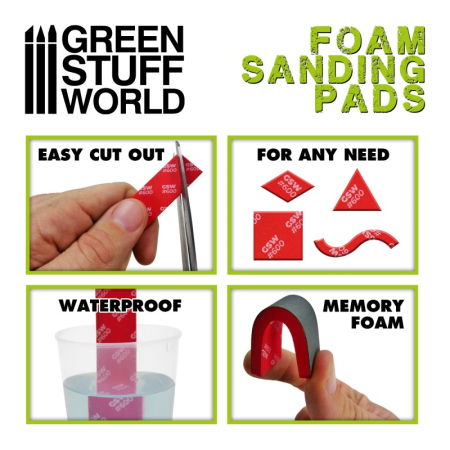 GSW - Foam Sanding Pads - Coarse Grit Assortment X20 [1]