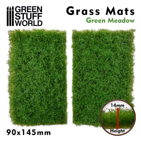 Vegetatie - GSW - Grass Mat Cutouts - Green Meadow