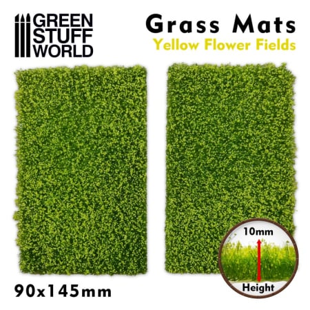 Covoare iarba - GSW - Grass Mat Cutouts - Yellow Flower Field