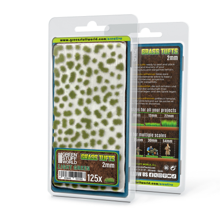 Vopsire, Weathering & Diorama - GSW - Grass TUFTs XXL 2mm Light Green
