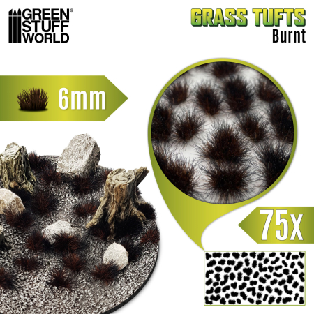 GSW - Grass TUFTs XXL 6mm - BURNT [1]