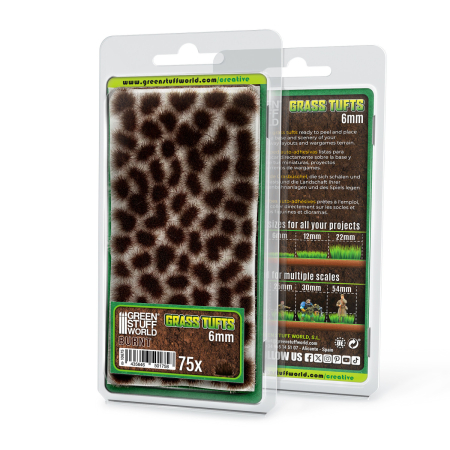 Vopsire, Weathering & Diorama - GSW - Grass TUFTs XXL 6mm - BURNT