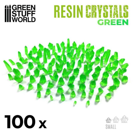 Wargames & Boardgames - GSW - GREEN Resin Crystals - Small