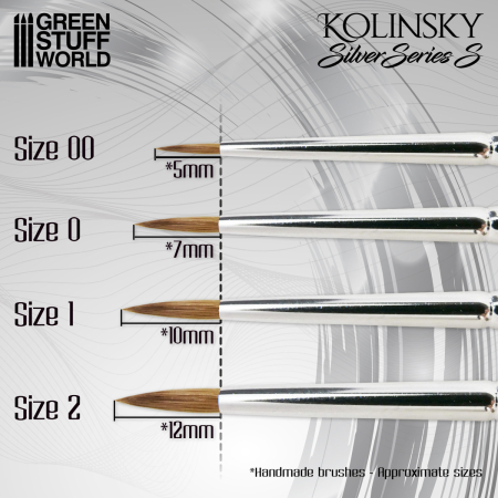 GSW - Kolinsky Brushes Set - Silver Series S [1]