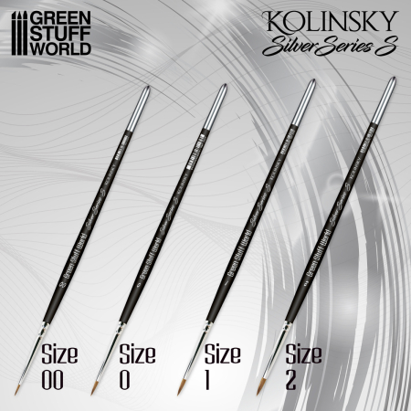GSW - Kolinsky Brushes Set - Silver Series S [3]