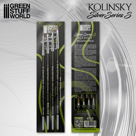 GSW - Kolinsky Brushes Set - Silver Series S [2]