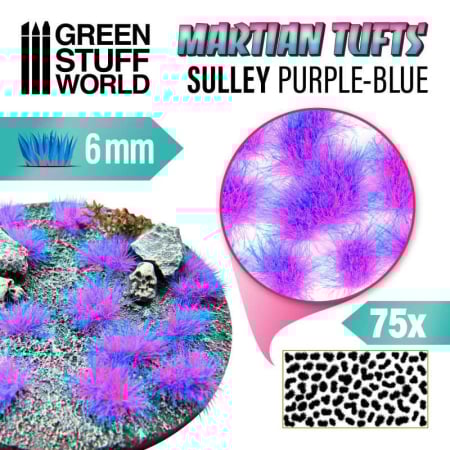 Vegetatie - GSW - Martian Fluor Tufts - Sulley Purple-Blue
