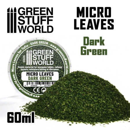 Accesorii diorama - GSW - Micro Leaves - Dark Green Mix