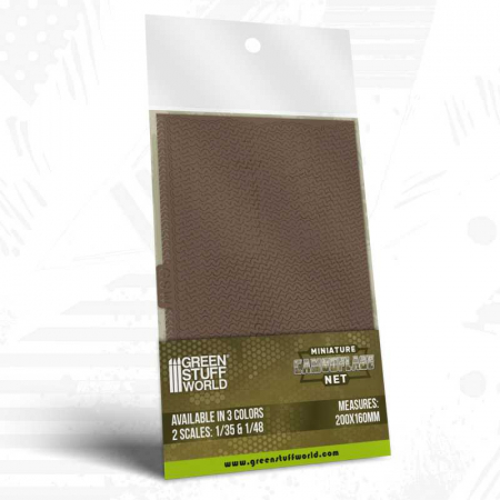 Accesorii machete - GSW - Miniature Camouflage Nets Khaki 1:48