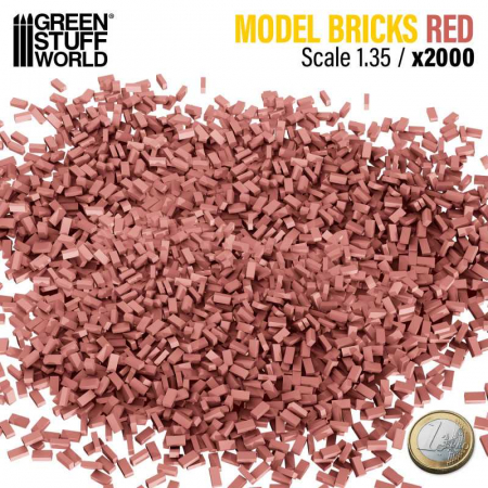 Décor - GSW - Model Bricks - 1:35 Red x2000