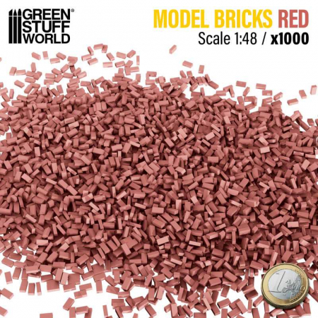 Décor - GSW - Miniature Bricks - Red X1000 1:48