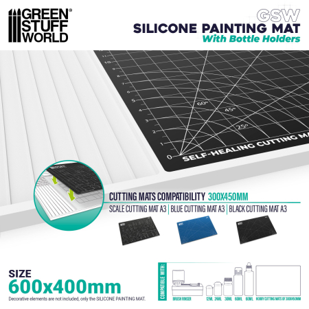 GSW - Painting Silicone Mat with EDGES - 600x400mm [1]