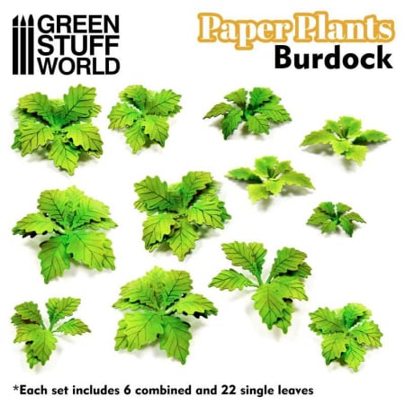 Frunze si plante - GSW - Paper Plants - Burdock