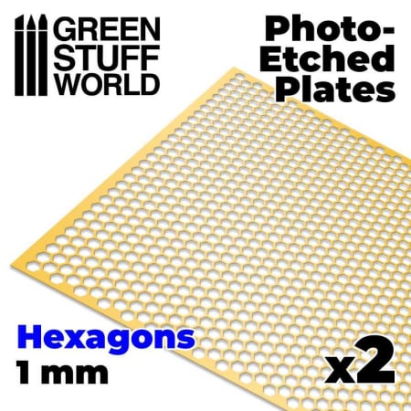 Seturi Photo Etch - GSW - Photo-etched Plates - Large Hexagons