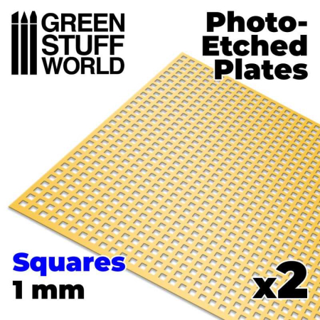Accesorii machete - GSW - Photo-etched Plates - Large Squares