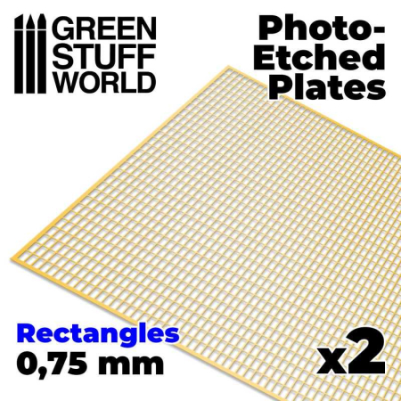 Accesorii machete - GSW - Photo-etched Plates - Medium Rectangles