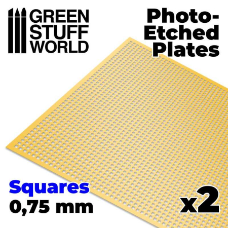 Accesorii machete - GSW - Photo-etched Plates - Medium Squares