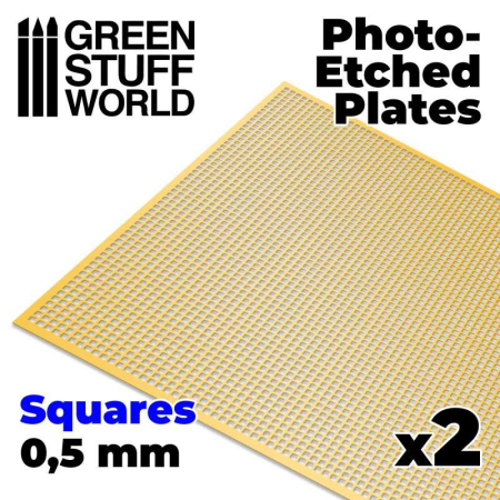 Seturi Photo Etch - GSW - Photo-etched Plates - Small Squares