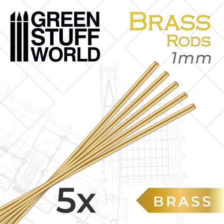 Baghete alama - GSW - Pinning Brass Rods 1mm
