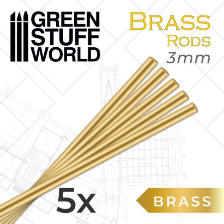 Baghete alama - GSW - Pinning Brass Rods 3mm